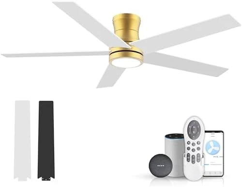 Low Profile Ceiling Fan with Lights — Smart Fan, Lorpies
