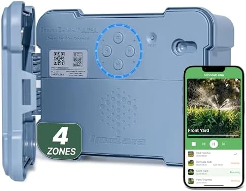 Outdoor Smart Sprinkler Controller, 8-Zone WiFi Irrigation Controller — Irrigation System, Imolaza