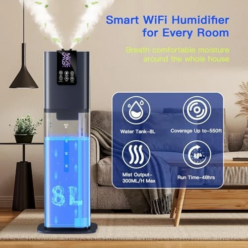 Smart Humidifier, 8L Cool Mist — Humidifier, Honovos