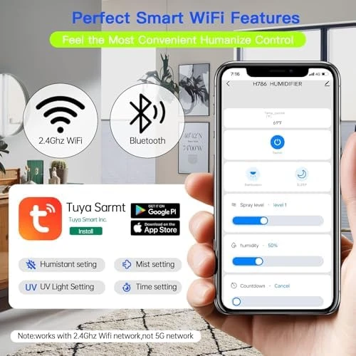 Smart Humidifier, 8L Cool Mist — Humidifier, Honovos