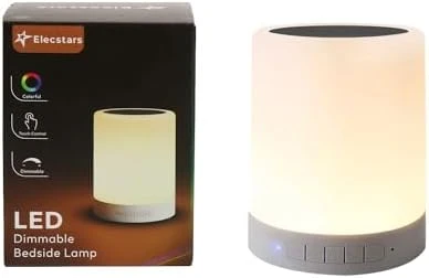 Touch Bedside Lamp with Bluetooth Speaker — Desk Lamp, Elecstars
