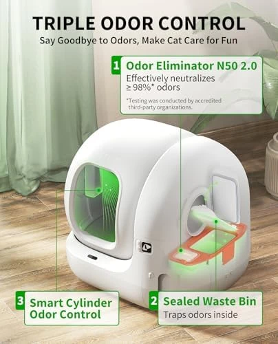 Upgraded Automatic Cat Litter Box — Self-Cleaning Litter Box, PETKIT