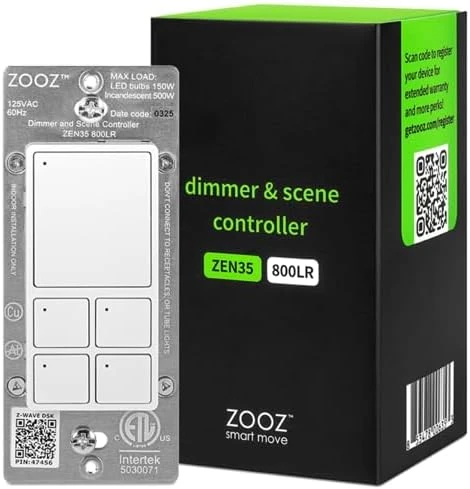 Z-Wave Long Range Scene Controller — Smart Home Hub, ZOOZ