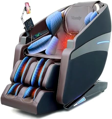 4D Massage Chair Full Body Recliner with Heat – Zero Gravity 57'' SL Track Shiatsu Massage Chair for Home Office with AI... — Massage Chairs, Vosaky