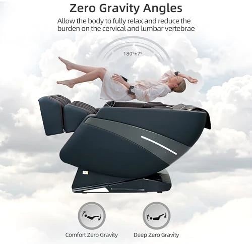 4D Massage Chair Full Body Recliner with Heat – Zero Gravity 57'' SL Track Shiatsu Massage Chair for Home Office with AI... — Massage Chairs, Vosaky