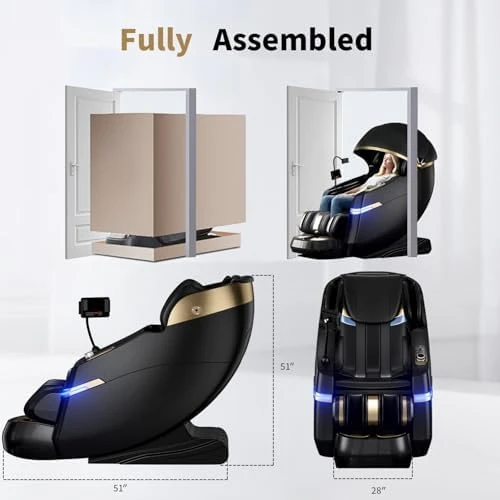 4D Smart Massage Chair - Zero Gravity S-L Full Body Massage Sofa/Recliner — Massage Chairs, SOMANOVA