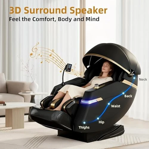 4D Smart Massage Chair - Zero Gravity S-L Full Body Massage Sofa/Recliner — Massage Chairs, SOMANOVA