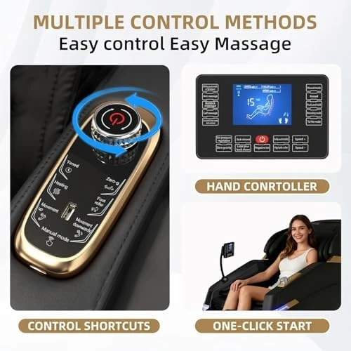 4D Smart Massage Chair - Zero Gravity S-L Full Body Massage Sofa/Recliner — Massage Chairs, SOMANOVA