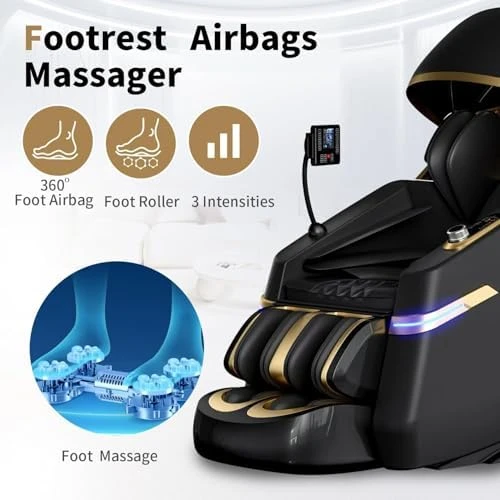 4D Smart Massage Chair - Zero Gravity S-L Full Body Massage Sofa/Recliner — Massage Chairs, SOMANOVA