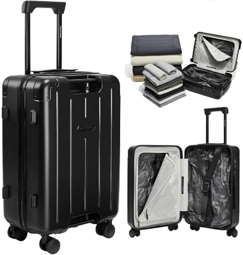 Air Vacuum Seal Suitcase Carry-On — Smart Luggage, BlackVoyage