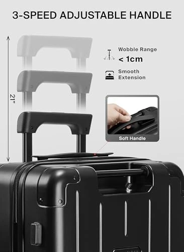 Air Vacuum Seal Suitcase Carry-On — Smart Luggage, BlackVoyage