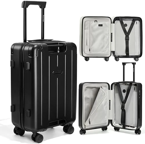Air Vacuum Seal Suitcase Carry-On — Smart Luggage, BlackVoyage