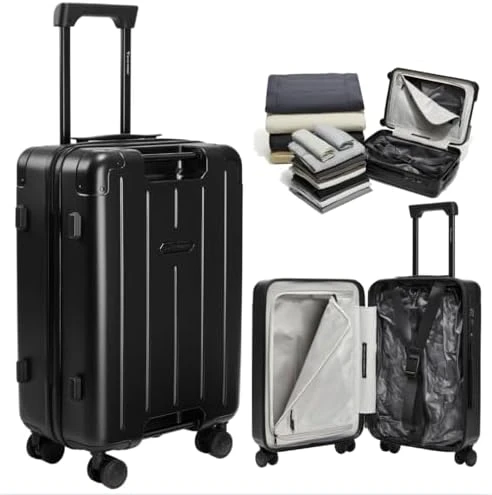 Air Vacuum Seal Suitcase Carry-On — Smart Luggage, BlackVoyage