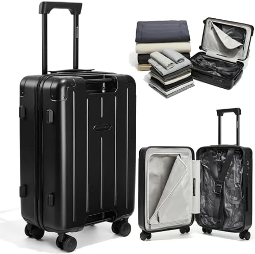 Air Vacuum Seal Suitcase Carry-On — Smart Luggage, BlackVoyage