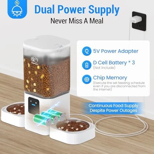 Automatic Cat Feeders 2 Cat with Slow Feed — Automatic Pet Feeder, Frienhund
