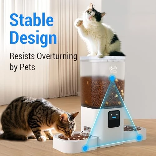 Automatic Cat Feeders 2 Cat with Slow Feed — Automatic Pet Feeder, Frienhund