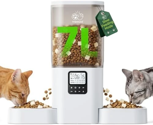 Automatic Cat Feeders 2 Cat with Slow Feed — Automatic Pet Feeder, Frienhund