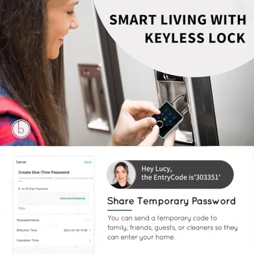 Combination Padlock, Fingerprint Bluetooth Padlock — Smart Lock, UCB