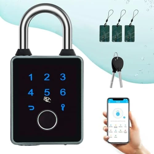 Combination Padlock, Fingerprint Bluetooth Padlock — Smart Lock, UCB