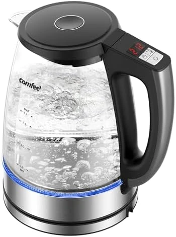 Glass Tea Kettle and Kettle Water Boiler — Electric Kettle, COMFEE'