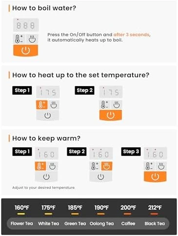 Glass Tea Kettle and Kettle Water Boiler — Electric Kettle, COMFEE'