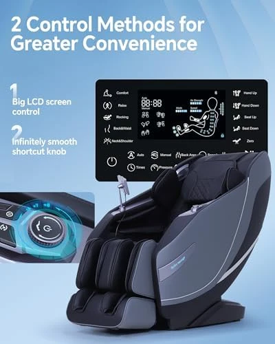 Massage Chair Full Body Zero Gravity with Rocking Sleep Mode and Knee & Calf Therapy — Massage Chairs, UIIU