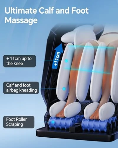 Massage Chair Full Body Zero Gravity with Rocking Sleep Mode and Knee & Calf Therapy — Massage Chairs, UIIU