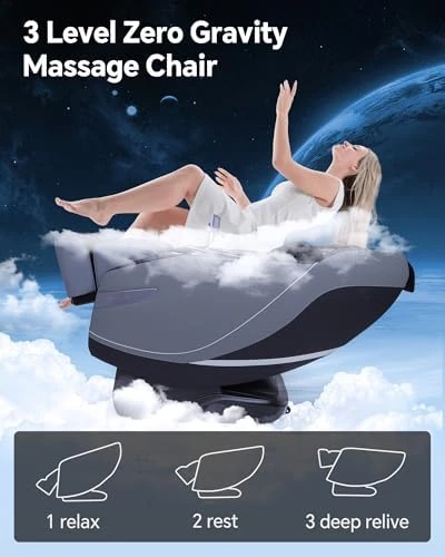 Massage Chair Full Body Zero Gravity with Rocking Sleep Mode and Knee & Calf Therapy — Massage Chairs, UIIU