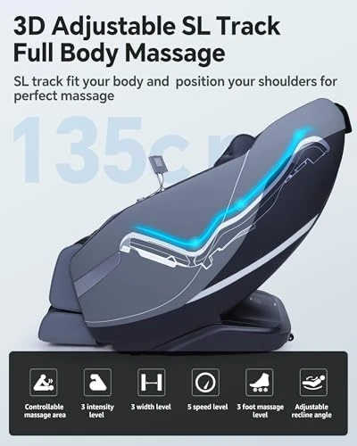 Massage Chair Full Body Zero Gravity with Rocking Sleep Mode and Knee & Calf Therapy — Massage Chairs, UIIU