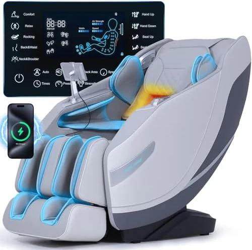 Massage Chair Full Body Zero Gravity with Rocking Sleep Mode and Knee & Calf Therapy — Massage Chairs, UIIU
