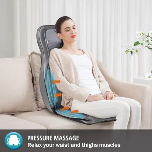 Massager Chair with Heat, Shiatsu Neck Back Massager Portable with Compression & Rolling — Massage Chairs, COMFIER
