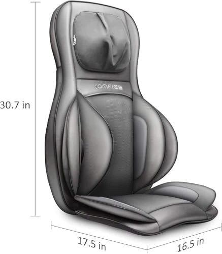 Massager Chair with Heat, Shiatsu Neck Back Massager Portable with Compression & Rolling — Massage Chairs, COMFIER