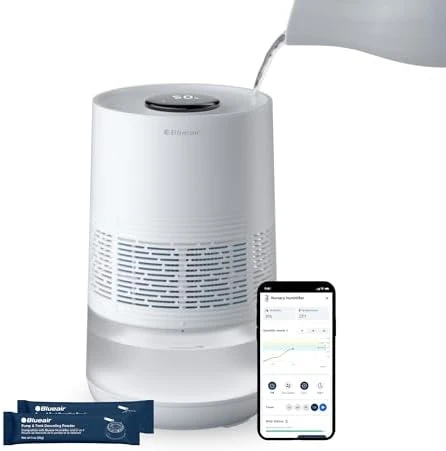 Premium Smart Humidifier for Large Rooms, Bedrooms, Better Sleep with Evaporative Invisible Mist Tech, Auto Humidify,... — Humidifier, BLUEAIR