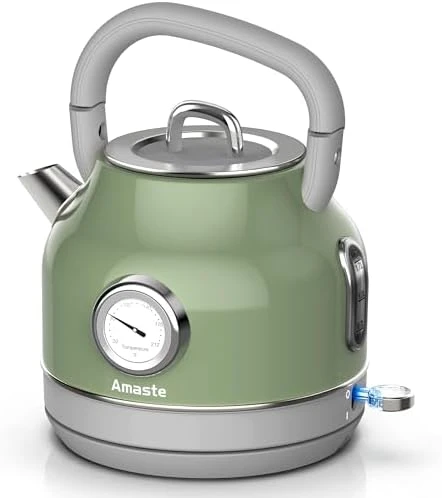 Retro Electric Tea Kettle with Thermometer — Electric Kettle, Amaste