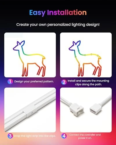 RGBIC Neon Rope Light, 5M Matter-Certified Neon Strip Lights — LED Strip Lights, SwitchBot