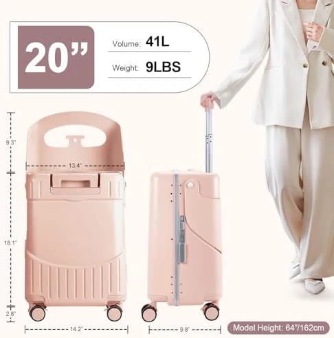 Ride On Luggage with Seat & Seat Belt — Smart Luggage, MRPLUM