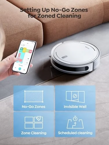Robot Vacuum and Mop, 3-in-1 Robotic Vacuum Cleaner with Schedule, 5000Pa Suction, LiDAR Navigation & Smart Mapping, 150... — Robot Vacuum, Vyzzle