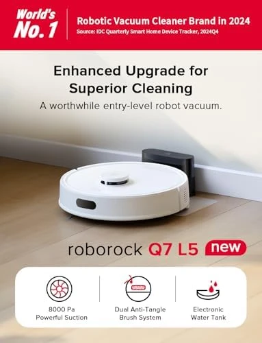 Robot Vacuum and Mop Combo, 8,000Pa Suction — Robot Vacuum, Roborock