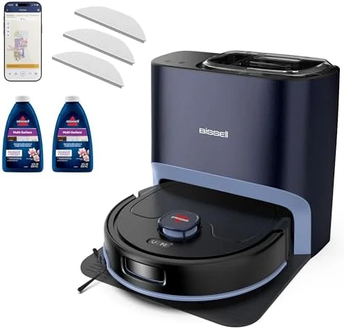 Robot Vacuum & Mop with No Tangle Pet Brush Roll, LiDAR Navigation & Liftable Pad — Robot Vacuum, Bissell