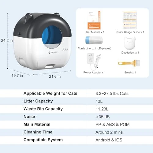 Self Cleaning Litter Box — Self-Cleaning Litter Box, EYESUN