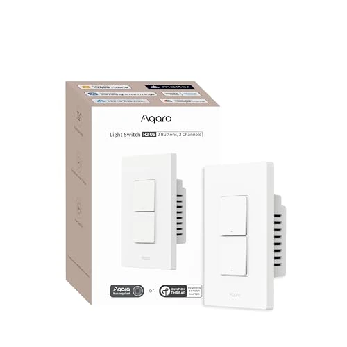 Smart Light Switch H2 (2-in-1 Neutral, 2 Buttons, 2 Channels) — Smart Switch, Aqara