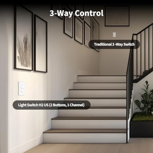 Smart Light Switch H2 (2-in-1 Neutral, 2 Buttons, 2 Channels) — Smart Switch, Aqara