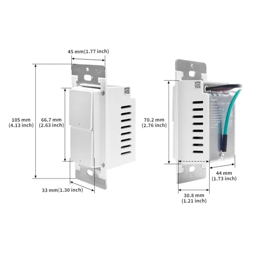 Smart Light Switch H2 (2-in-1 Neutral, 2 Buttons, 2 Channels) — Smart Switch, Aqara
