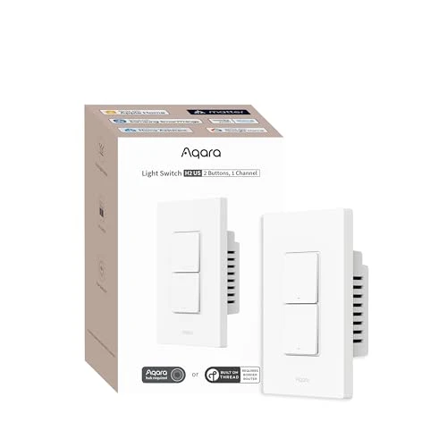 Smart Light Switch H2 (2-in-1 Neutral, 2 Buttons, 2 Channels) — Smart Switch, Aqara