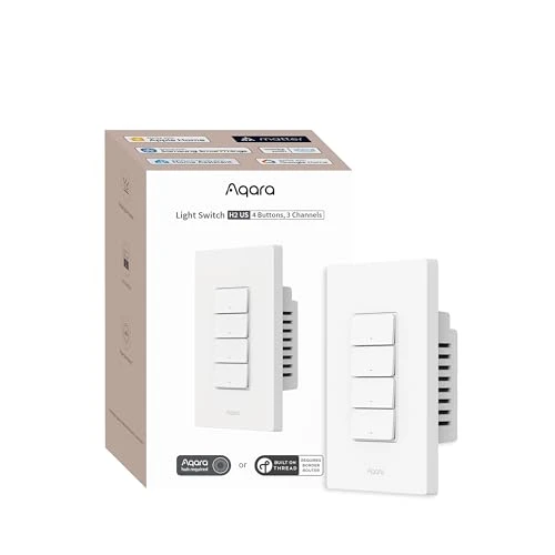 Smart Light Switch H2 (2-in-1 Neutral, 2 Buttons, 2 Channels) — Smart Switch, Aqara
