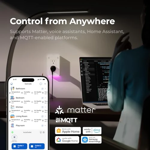 Smart Outlet with RGB Night Light — Smart Plug, Intecular