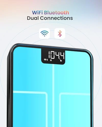 Smart Scale for Body Weight, BMI, Body Fat, Muscle Mass, Bluetooth Wi-Fi Rechargeable Scale, RGB Lighting Color Changing... — Smart Scale, RENPHO