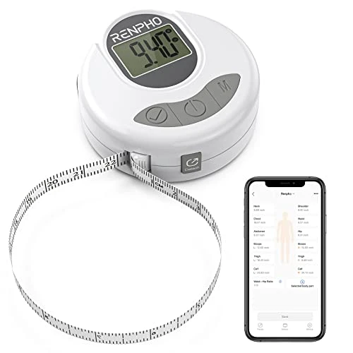 Smart Scale for Body Weight, BMI, Body Fat, Muscle Mass, Bluetooth Wi-Fi Rechargeable Scale, RGB Lighting Color Changing... — Smart Scale, RENPHO