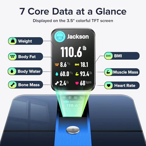 Smart Scale for Body Weight with TFT Display — Smart Scale, runstar