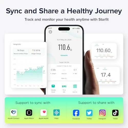 Smart Scale for Body Weight with TFT Display — Smart Scale, runstar